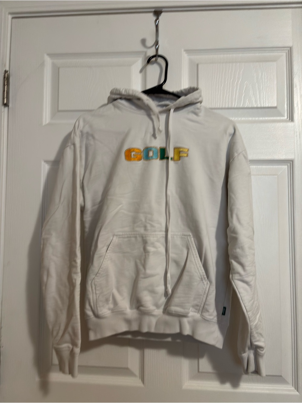 Golf Wang Men's Cream Crewneck Hoodie - Multicolor Logo